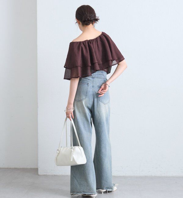  「シアーフリルオフショルブラウス」|シャツ・ブラウス|