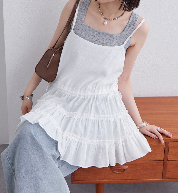  「ティアードキャミチュニック」|シャツ・ブラウス|オフホワイト