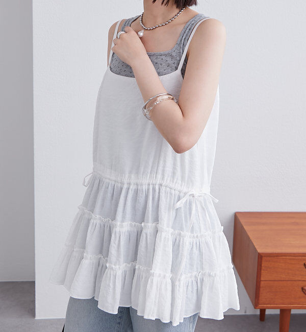  「ティアードキャミチュニック」|シャツ・ブラウス|