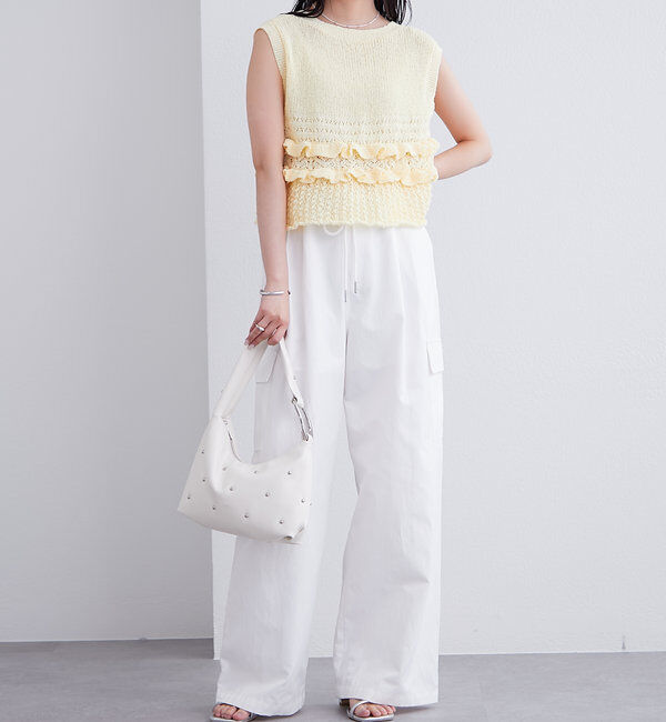  「フリルニットベスト」|ニット・セーター|