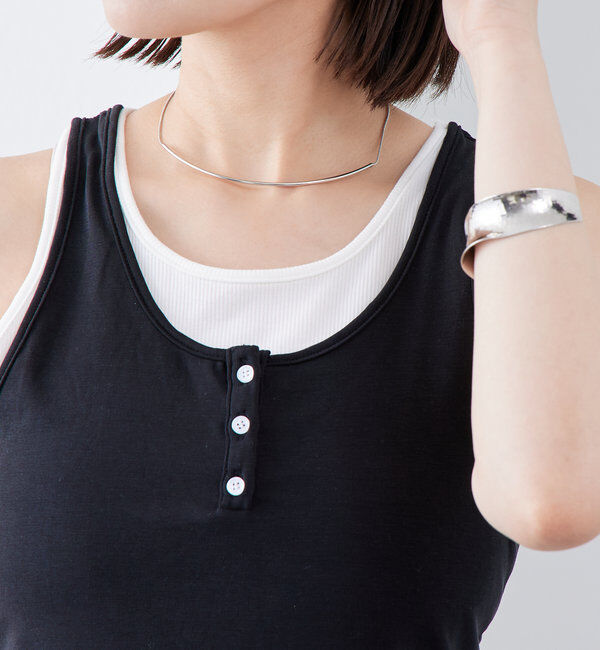  「[Eau]カーブモチーフチョーカーネックレス」|ネックレス|