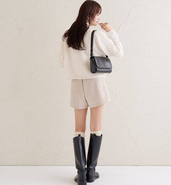  「フェイクスウェードショートパンツ」|チノ|