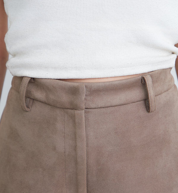  「フェイクスウェードショートパンツ」|チノ|