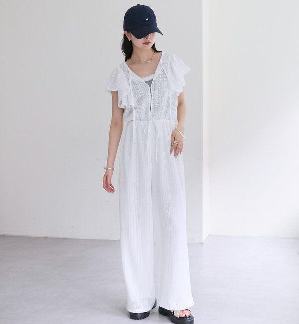  「メッシュレースオールインワン」|オールインワン|