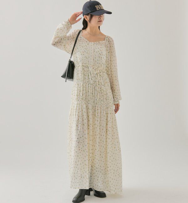  「小花コルセットワンピース」|ワンピース|