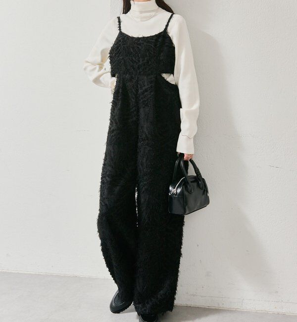  「フリンジオールインワン」|オールインワン|ブラック