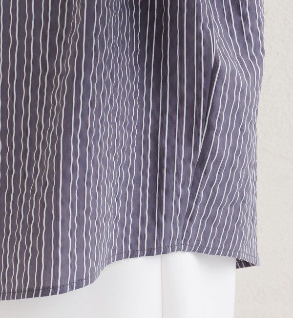  「オフショルリブストライプシャツ」|シャツ・ブラウス|