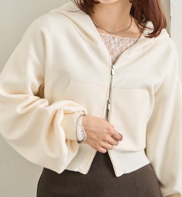  「フーディーニットショートパーカー」|パーカー|