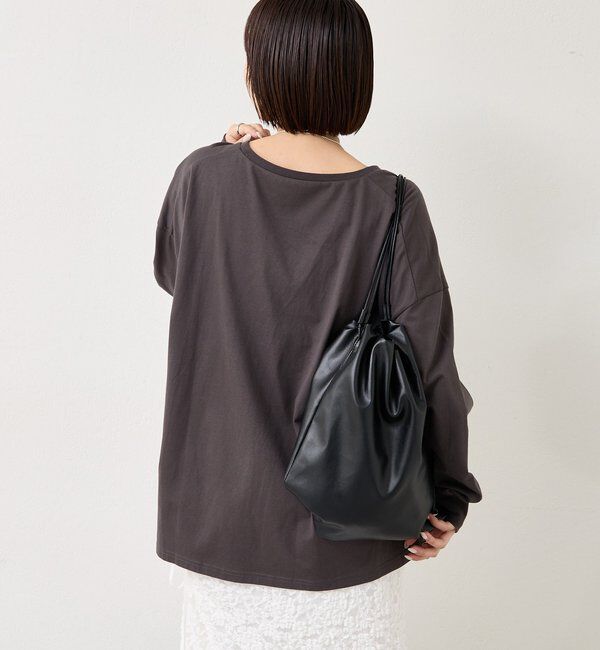  「配色BIGロゴロングTシャツ」|Tシャツ・カットソー|