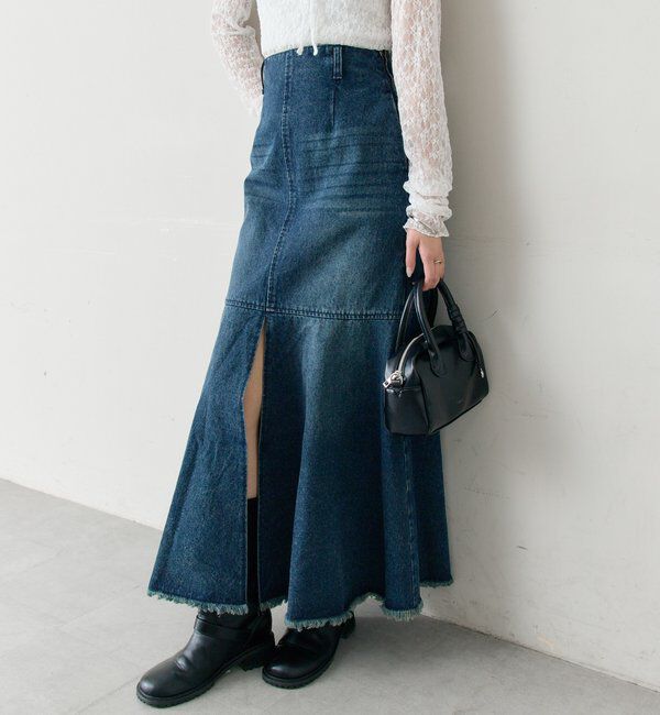  「デニムマーメイドスカート」|スカート|