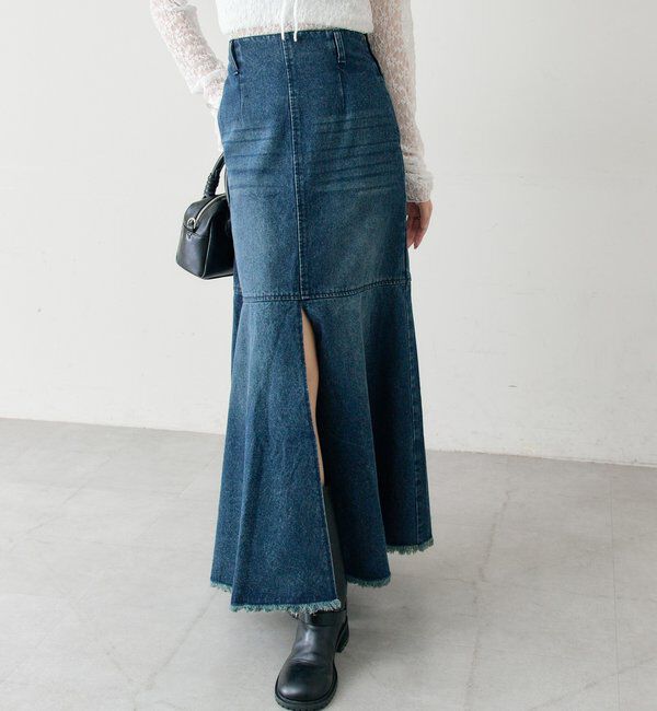  「デニムマーメイドスカート」|スカート|