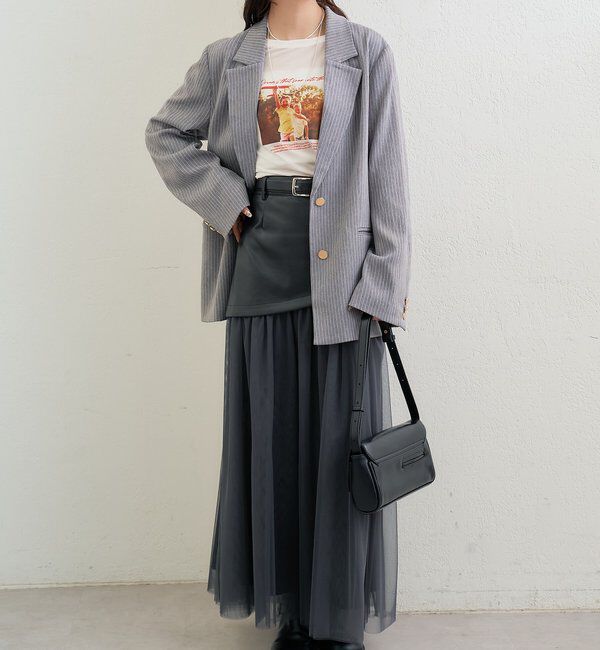  「チュールドッキングスカート」|スカート|