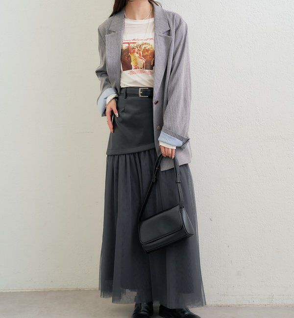  「チュールドッキングスカート」|スカート|