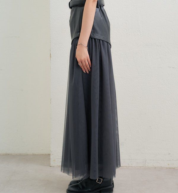  「チュールドッキングスカート」|スカート|