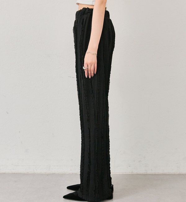  「カットレースフレアパンツ」|チノ|