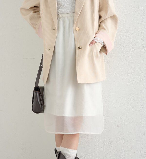  「シアーミドルスカート」|スカート|