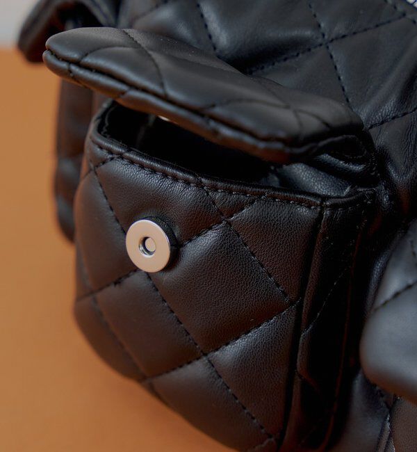  「ポケットデザインキルティングバッグ」|ボストンバッグ|