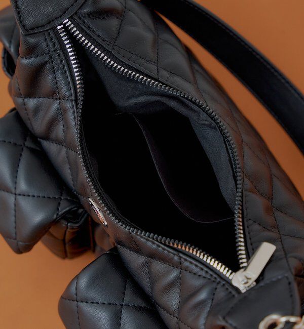  「ポケットデザインキルティングバッグ」|ボストンバッグ|