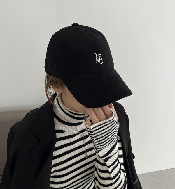  「ロゴキャップ」|ハット|ブラック