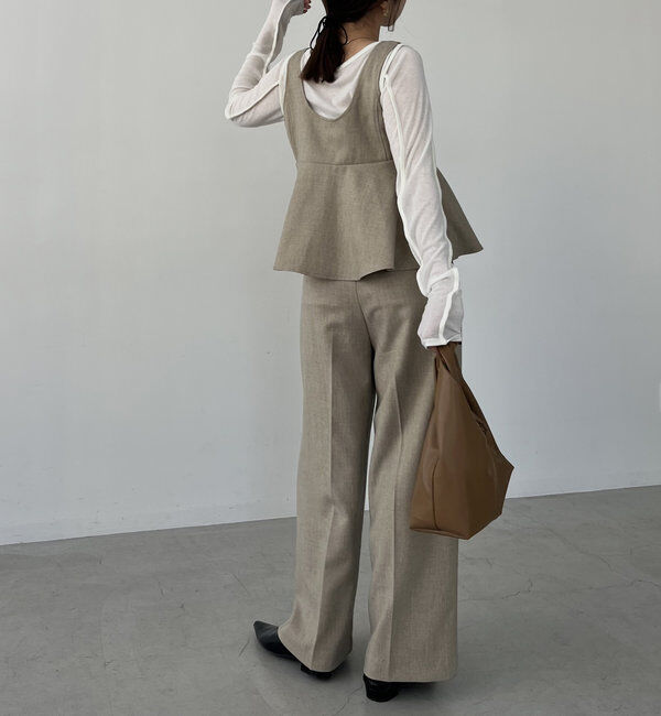  「【C.L】【セットアップ対応】マーベルトタックパンツ」|チノ|