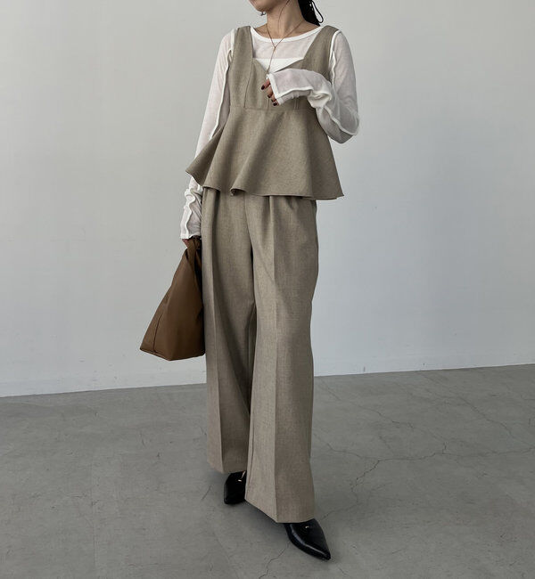  「【C.L】【セットアップ対応】マーベルトタックパンツ」|チノ|