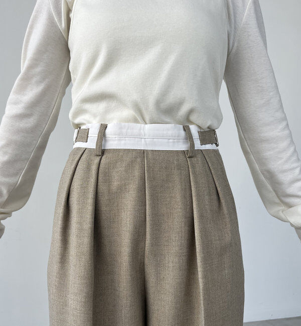  「【C.L】【セットアップ対応】マーベルトタックパンツ」|チノ|