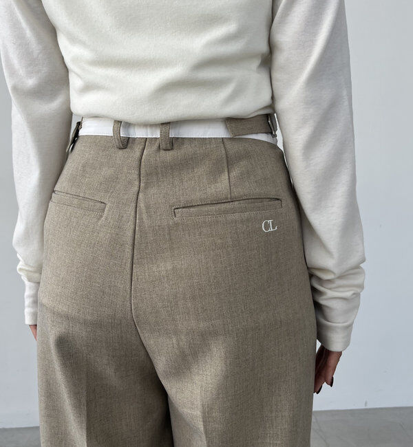  「【C.L】【セットアップ対応】マーベルトタックパンツ」|チノ|