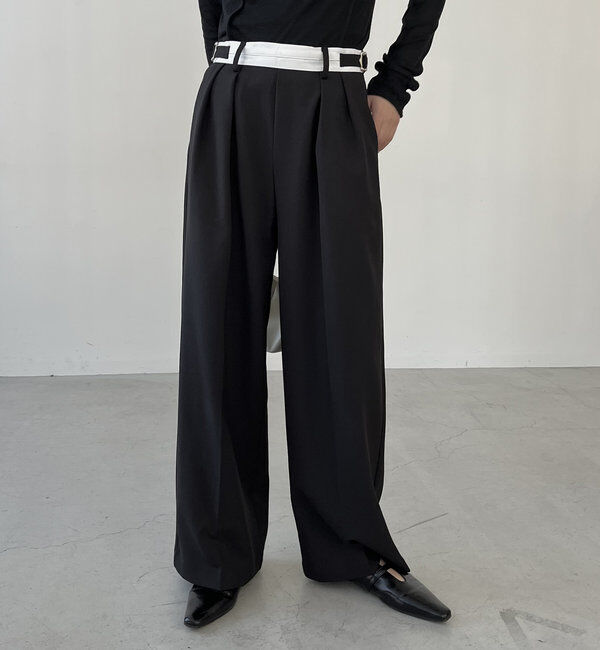  「【C.L】【セットアップ対応】マーベルトタックパンツ」|チノ|