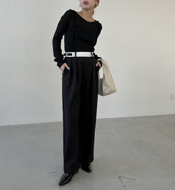  「【C.L】【セットアップ対応】マーベルトタックパンツ」|チノ|