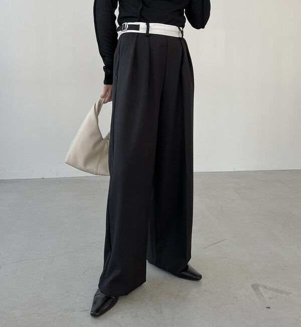  「【C.L】【セットアップ対応】マーベルトタックパンツ」|チノ|