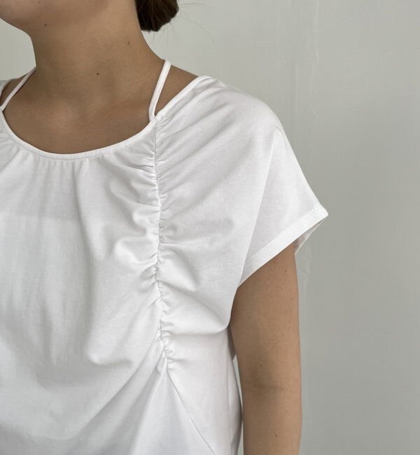  「【待望の再入荷！】ギャザーフレンチTシャツ」|Tシャツ・カットソー|