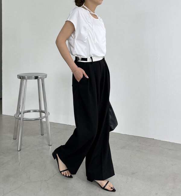  「【待望の再入荷！】ギャザーフレンチTシャツ」|Tシャツ・カットソー|