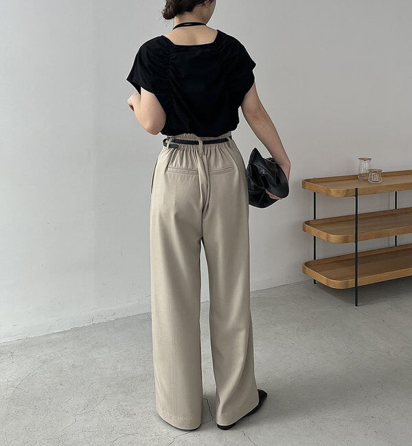  「【待望の再入荷！】ギャザーフレンチTシャツ」|Tシャツ・カットソー|