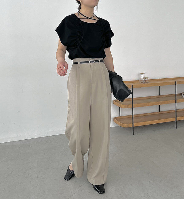  「【待望の再入荷！】ギャザーフレンチTシャツ」|Tシャツ・カットソー|