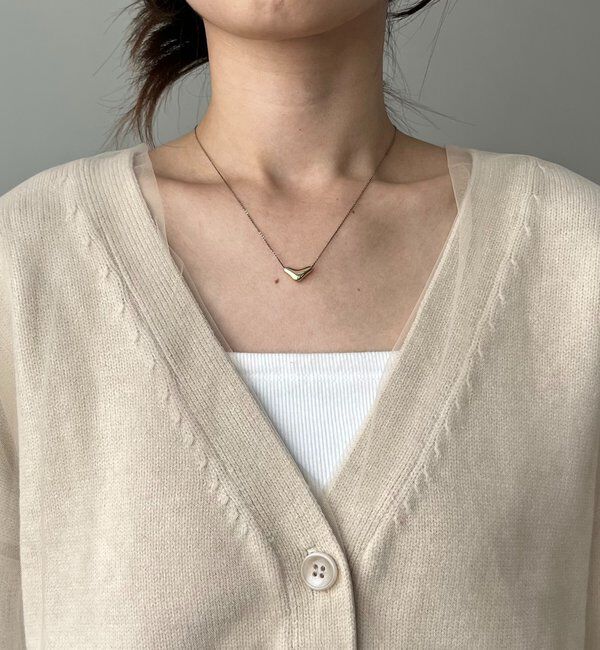  「【1枚で着映え】チュールレイヤードカーディガン」|カーディガン|