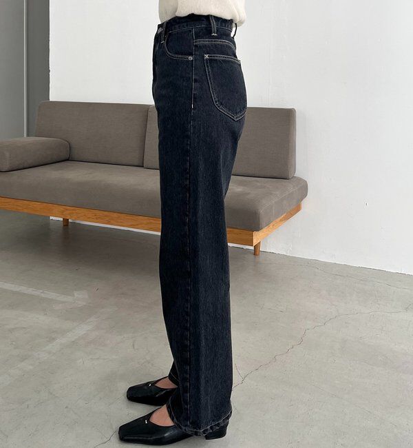  「【新色/人気アイテムがアップグレード】13ozハイウエストストレートデニム」|デニム|