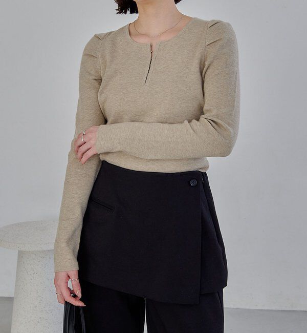  「ホックヘンリーパフニット」|ニット・セーター|