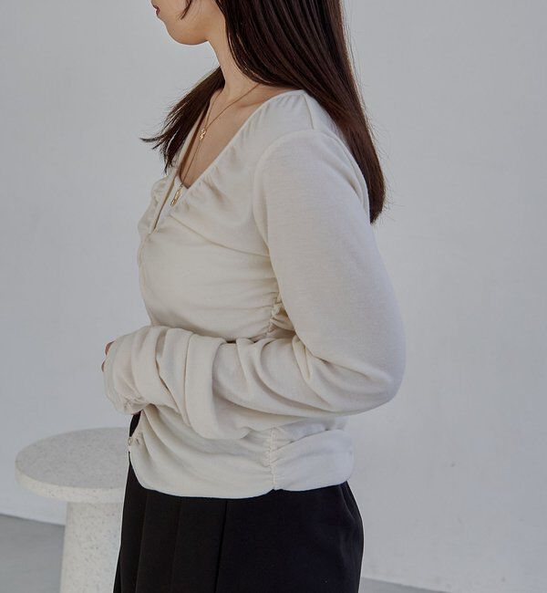  「パイピングドレープカーディガン」|Tシャツ・カットソー|