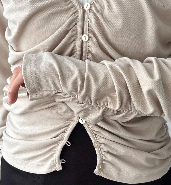  「パイピングドレープカーディガン」|Tシャツ・カットソー|