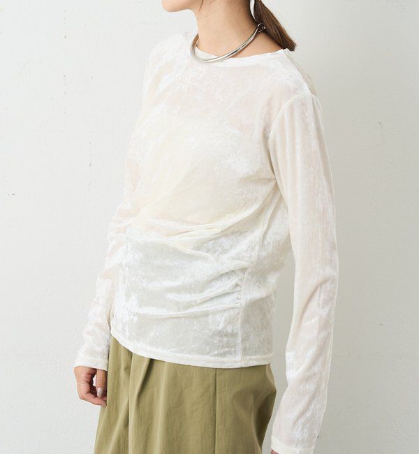  「シアーベロアトップス」|Tシャツ・カットソー|