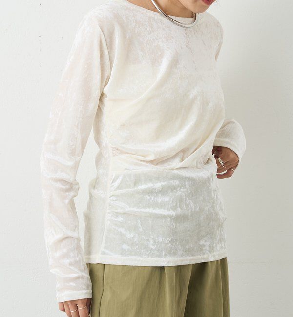  「シアーベロアトップス」|Tシャツ・カットソー|