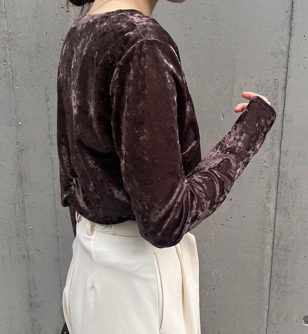  「シアーベロアトップス」|Tシャツ・カットソー|