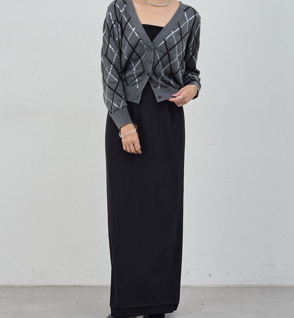  「アーガイルニットカーディガン」|カーディガン|