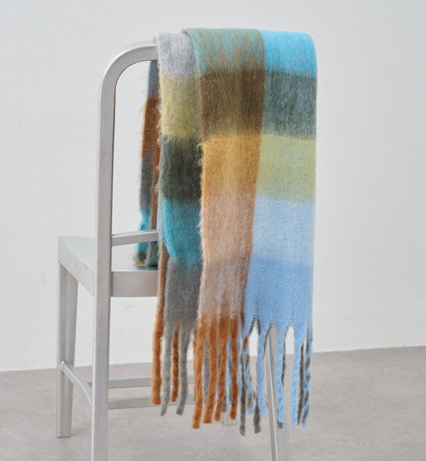  「ロングチェックマフラー」|マフラー|