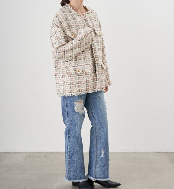  「【インフルエンサー＠akane_nagataコラボ】ツイードジャケット」|その他|