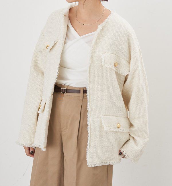  「【インフルエンサー＠akane_nagataコラボ】ツイードジャケット」|その他|