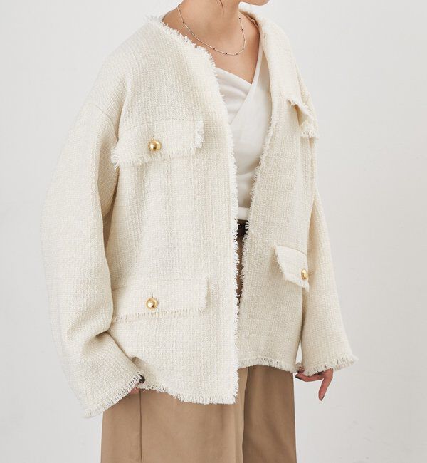  「【インフルエンサー＠akane_nagataコラボ】ツイードジャケット」|その他|