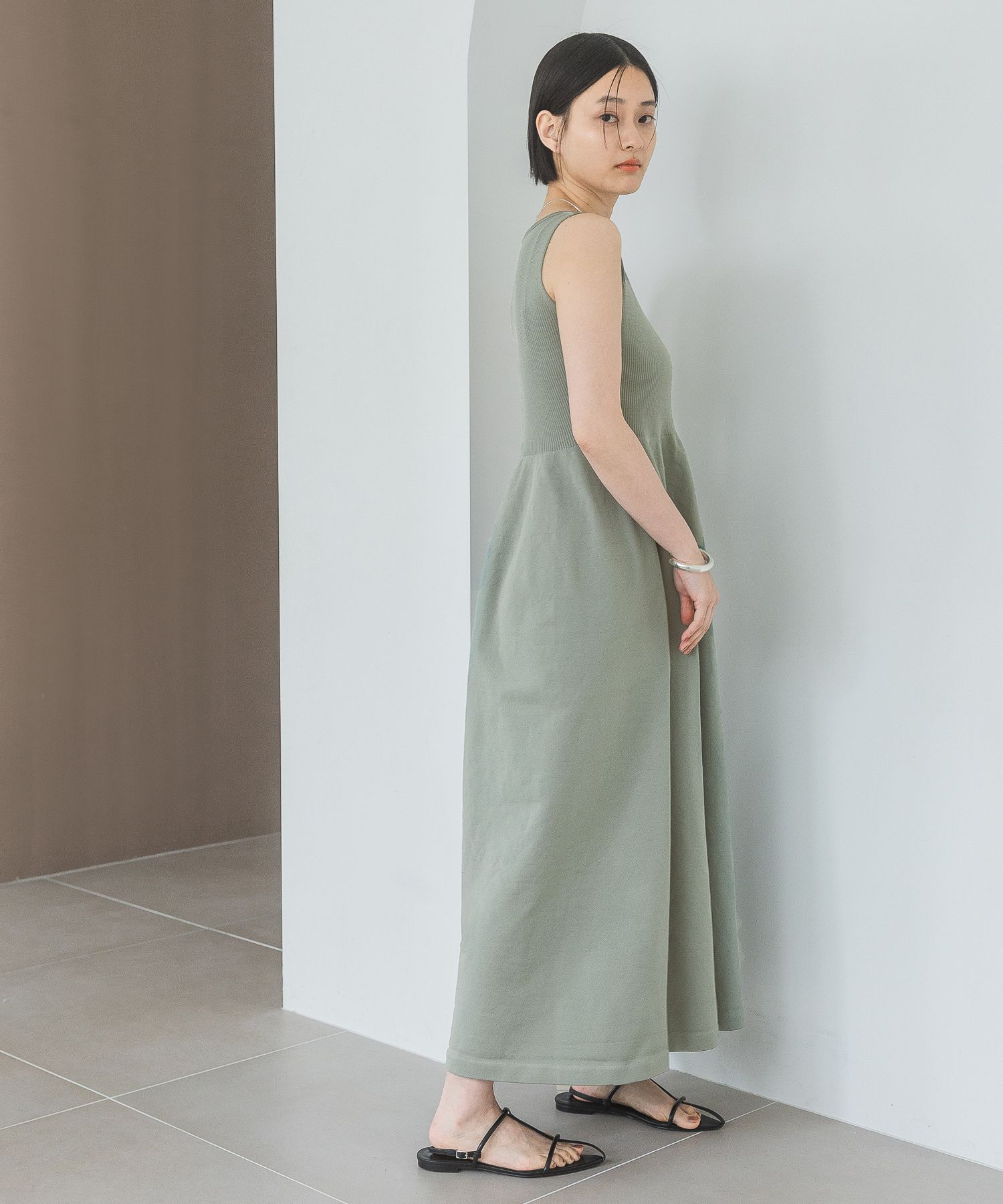 A part by 「ホールガーメントニットノースリーブワンピース」|ワンピース|