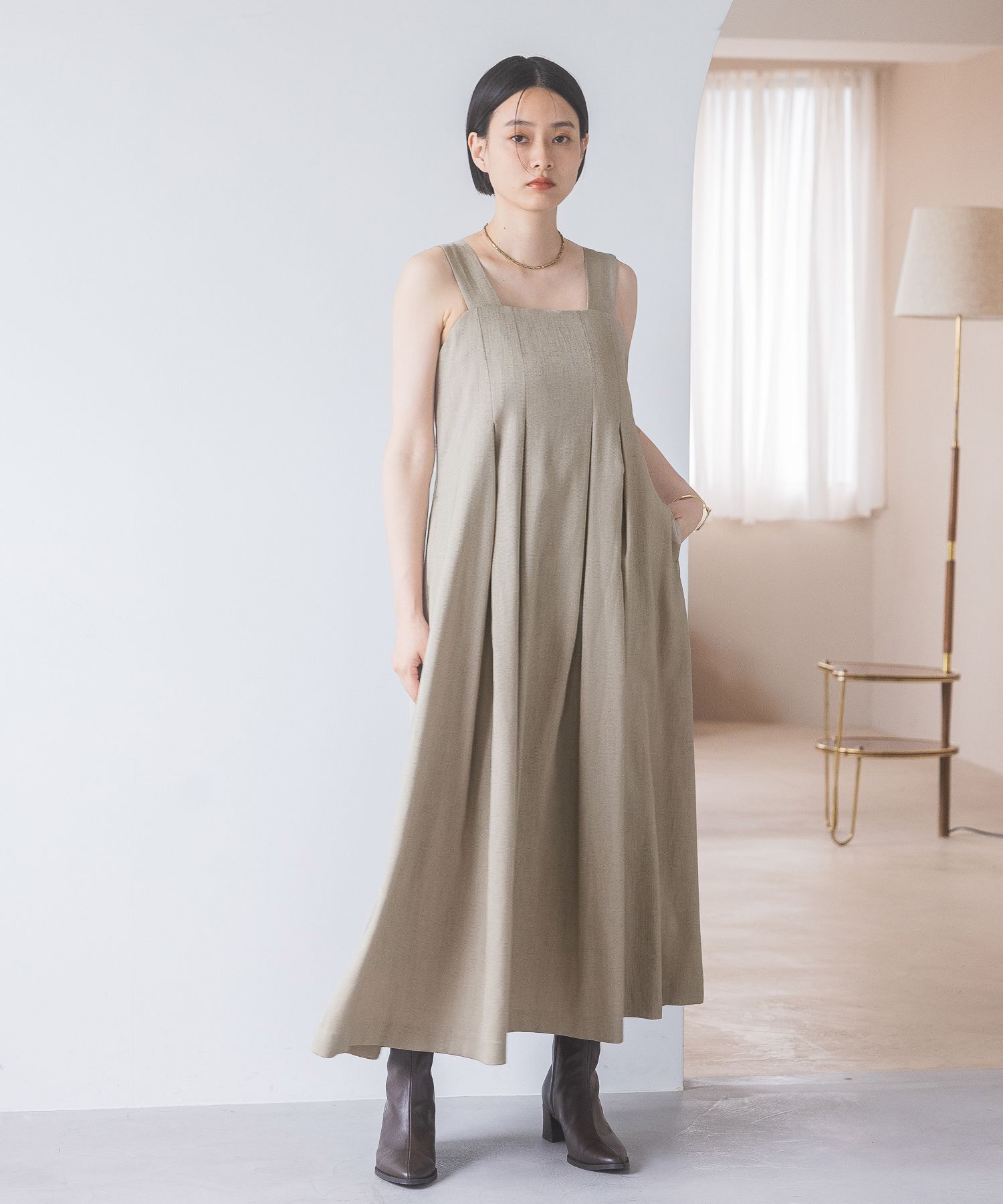 A part by 「タックフレアジャンパースカート」|ワンピース|