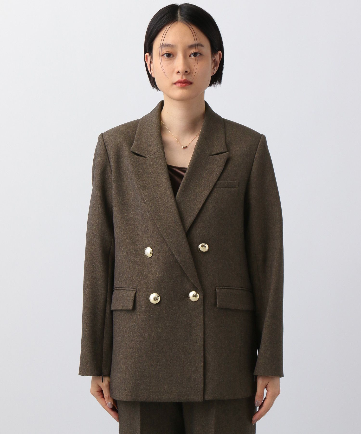A part by 「【セットアップ対応】Ｗテーラードスリットジャケット」|テーラードジャケット|